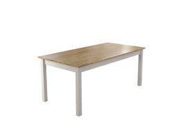 Hanah Home Mesa de comedor FRN-20082 Madera y Blanco